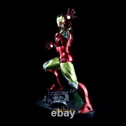 Avengers Iron Man MK6 Figure GK Statue Resin LED Light 19.5inch Ornaments Gift