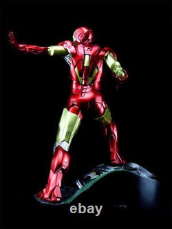 Avengers Iron Man MK6 Figure GK Statue Resin LED Light 19.5inch Ornaments Gift