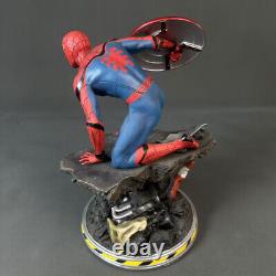 Avengers Spider-Man Captain America's Shield Model Resin Gift 37CM Figure Statue