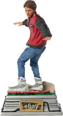 Back to The Future Marty Mcfly On Hoverboard 110 statue Iron Studios Sideshow