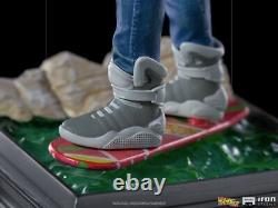 Back to The Future Marty Mcfly On Hoverboard 110 statue Iron Studios Sideshow