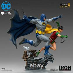 Batman & Robin Dc Comics Iron Studios 1/10 Art Scale Deluxe Statue In Stock New