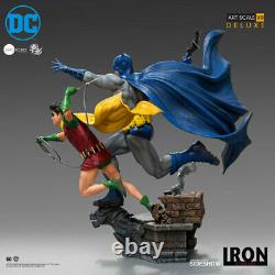 Batman & Robin Dc Comics Iron Studios 1/10 Art Scale Deluxe Statue In Stock New