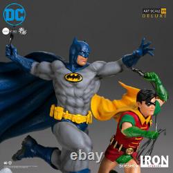 Batman & Robin Dc Comics Iron Studios 1/10 Art Scale Deluxe Statue In Stock New