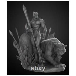 Black Panther Garage Kit Figure Collectible Statue Handmade Gift Painted