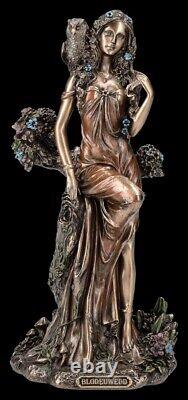 Blodeuwedd Figure Created from Flowers Veronese Decorative Statue Gods Celts