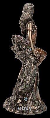 Blodeuwedd Figure Created from Flowers Veronese Decorative Statue Gods Celts