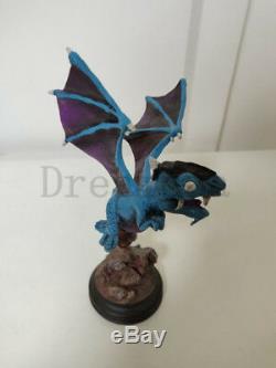 Bloodelf VS Draenei Resin GK Statue + Blue Dragon Figure WOW