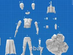 Boba Fett 2022 Garage Kit Figure Collectible Statue Handmade Fan Gift