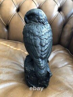 Brian Elton Figure Owl Statue Cast Bronze Resin H 23cm/9 Limited Edition RARE