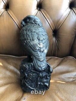 Brian Elton Figure Owl Statue Cast Bronze Resin H 23cm/9 Limited Edition RARE