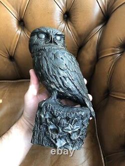 Brian Elton Owl Figure Statue Cast Bronze Resin H 23cm/9 Limited Edition RARE
