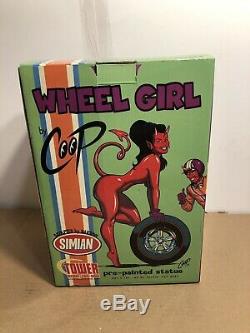 COOP Devil Wheel Girl Resin Statue Figure SIMIAN BARSOM NEW RARE