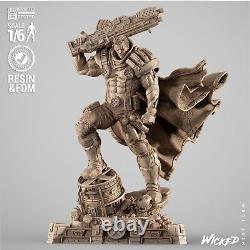 Cable X-Men 3D Printed Model Kit Resin Statue, Marvel Collectible (16-110)