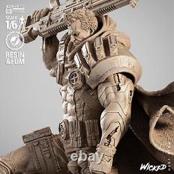 Cable X-Men 3D Printed Model Kit Resin Statue, Marvel Collectible (16-110)