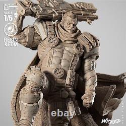 Cable X-Men 3D Printed Model Kit Resin Statue, Marvel Collectible (16-110)