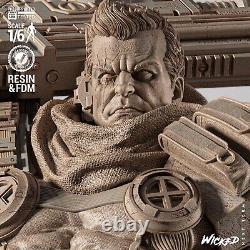 Cable X-Men 3D Printed Model Kit Resin Statue, Marvel Collectible (16-110)
