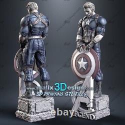 Captain America Garage Kit Figure Collectible Statue Handmade Figurine Gift
