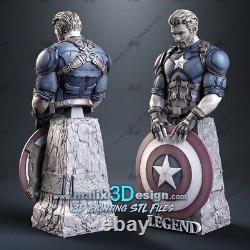 Captain America Garage Kit Figure Collectible Statue Handmade Figurine Gift