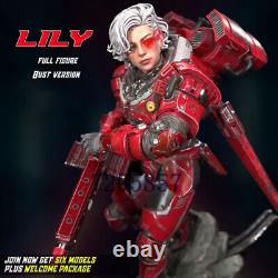 Captain Lily Halo 3D Printing Unpainted Figurine Model GK Blank Kit Statue