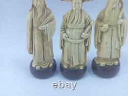 Chinese Figures Of Mystical Men Resin Trio