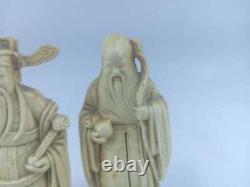 Chinese Figures Of Mystical Men Resin Trio