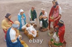Christmas Nativity Fibreglass / Resin Display Set Statues / Figures