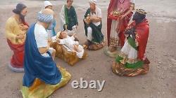 Christmas Nativity Fibreglass / Resin Display Set Statues / Figures