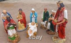 Christmas Nativity Fibreglass / Resin Display Set Statues / Figures