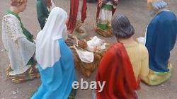 Christmas Nativity Fibreglass / Resin Display Set Statues / Figures