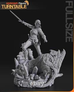 Ciri The Witcher Garage Kit Figure Collectible Statue Handmade Gift