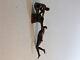 Climbing Duo Hanging on Rock Figures 2 Figures Wall Hanging Statues Rock Climber