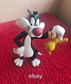 Collectible Rare Warner Bros Rutten Resin Figure Sylvester Tweety Pie