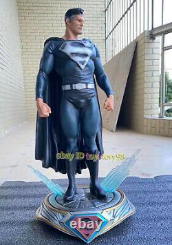 Custom Black Superman Clark Kent 1/4 Statue Resin Model Figure Display GK