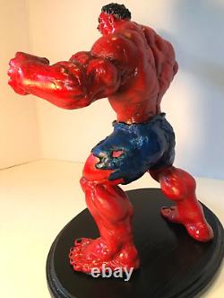 Custom Red Hulk Figure Statue WithBase 13 16 Captain America Brave New World MCU