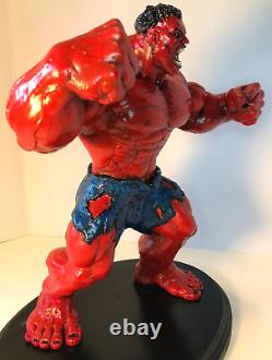 Custom Red Hulk Figure Statue WithBase 13 16 Captain America Brave New World MCU
