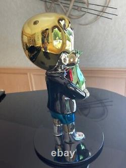 Custom Richie Rich Statue Green Money Bag Candy Chrome Sculpture 16 Tall