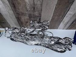 Cyclist Figure Sculpture Figurine Peloton Statue Cycling Bicycle Art Bike W49cm