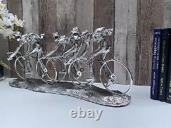 Cyclist Figure Sculpture Figurine Peloton Statue Cycling Bicycle Art Bike W49cm