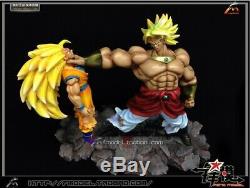 DBZ Dragon Ball Z Super Saiyan Broli VS Son Goku Statue Painted Pre-sale Figure