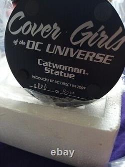 DC cover girls. Cat Woman Statue. Adam Hughes. UK Seller. New In Box. Bnib