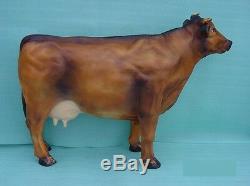 Dairy Milk Cow 3 Garden Statue Resin Large Animal Figure 3 Colours Choice