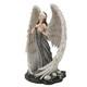 Dark Angel Fantasy Figurine Gothic Statue Occult Ornament Unique Home Decor