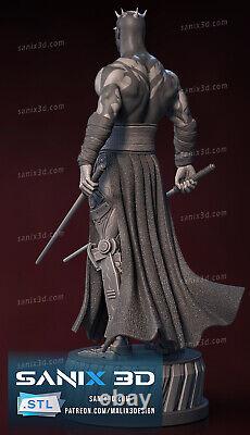 Darth Maul Statue (Unpainted Kit) SANIX3D 8K 3D Printed Resin 10cm to 33cm