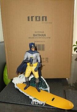 Dc Comic Iron Studios Batman Joker 1966 TV Surfboard Statues Boxed figure
