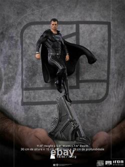 Dc Superman black Suit Zack Snyder Justice League statue Iron Studios Sideshow