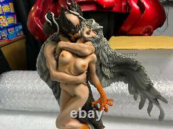 Devilman & Silene / Sirene 1/6 Vintage Resin Kit Statue / Figure Painted 1994 UK