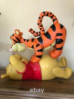 Disney Pooh with Tigger on his Belly Resin Statue Figure