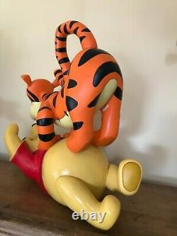 Disney Pooh with Tigger on his Belly Resin Statue Figure