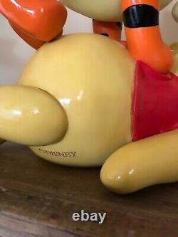 Disney Pooh with Tigger on his Belly Resin Statue Figure